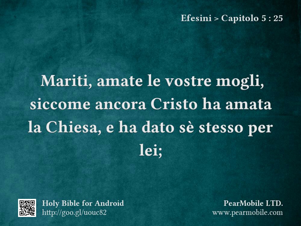 Efesini, Capitolo 5:25